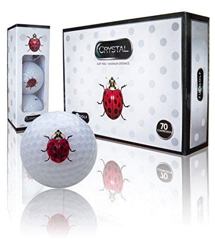 Fl Golf Crystal Golf Balls Dozen Ladybug Logo Golf Brands Golf Ball