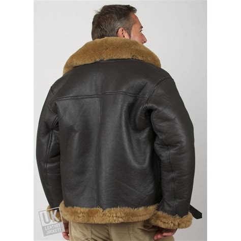 Men S Finest Sheepskin Flying Jacket Wwii Air Force Pilot Free Uk