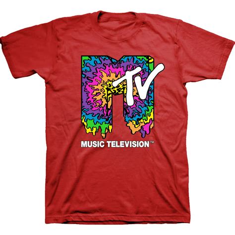 Mens Mtv Retro Logo Shirt Mtv Classic 90s Tee Mtv Classic 1980s T