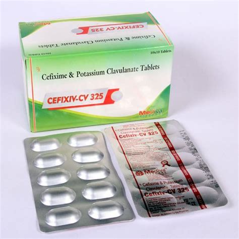 Cefixiv CV Cefixime 200 Mg Clavulanic Acid 125 Mg Tablet Packaging