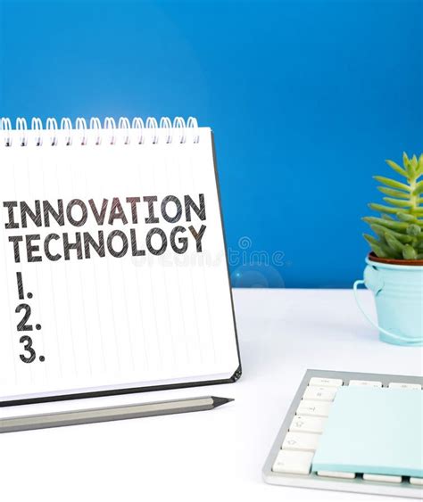 Texte Montrant La Technologie D Innovation Inspiration Mot Pour