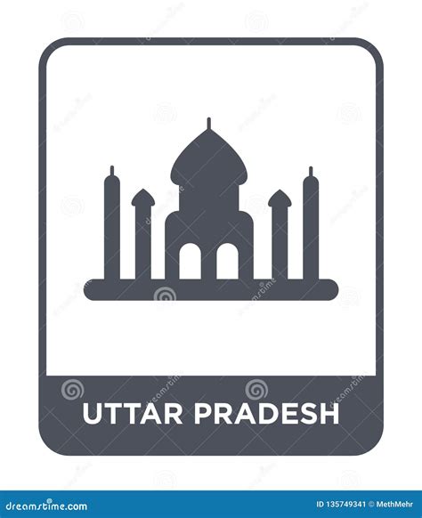 Uttar Pradesh Icon in Trendy Design Style. Uttar Pradesh Icon Isolated ...