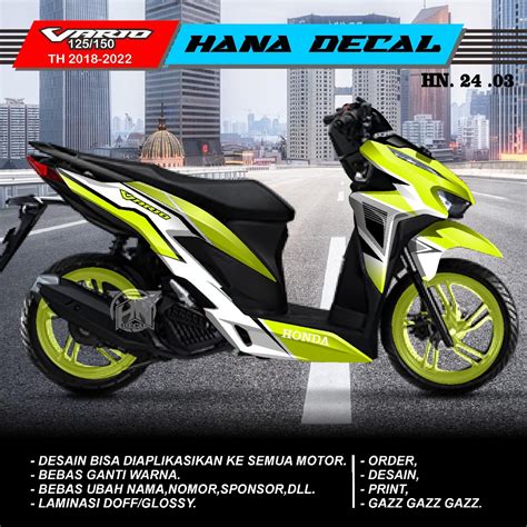 Jual DECAL STIKER FULL BODY VARIO 150 DAN 125 NEW DEKAL SETIKER VARIO