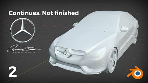 Mercedes Benz E Coupe Amg D Car Modeling Timelapse Part