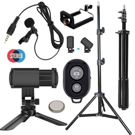 Kit Youtuber Tripé Pedestal Profissional Celular para Ring Light