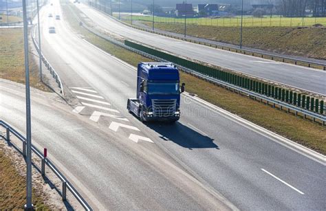 Truck on the Roads of Europe. Stock Photo - Image of business, road: 213143108