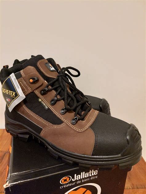 Jallatte S3 Jaltex Gore Tex Mens Metal Free Safety Toecap Boots Brown