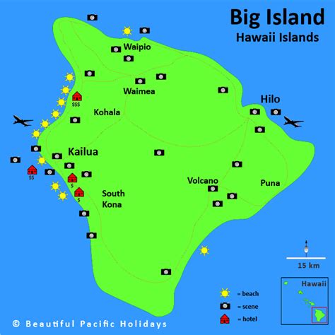 Hawaiian Islands Map