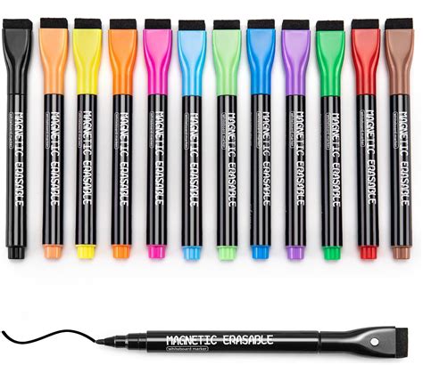 Amazon Sunacme Magnetic Dry Erase Markers Fine Tip Pack