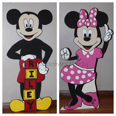 Say Hello To Our New Mickey And Minnie Mouse Foam Board Cutout Standees