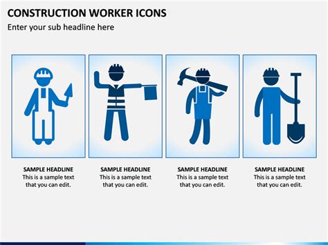 Construction Worker Icons PowerPoint and Google Slides Template - PPT Slides