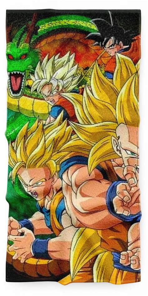 Serviette Dragon Ball Z Formes Super Saiyan Sangoku Univers