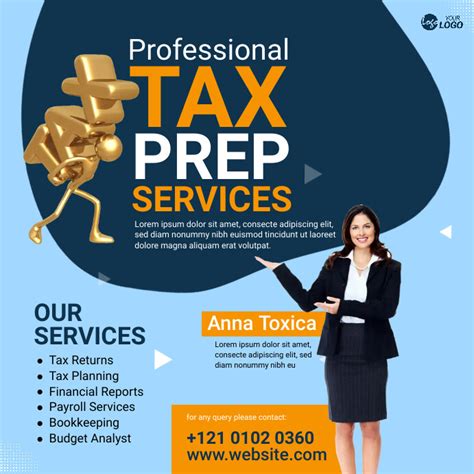 Tax Prep Services Ad Template Postermywall