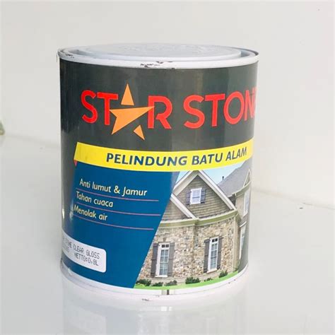 Jual VERNISH BATU ALAM STAR STONE 1 KG CLEAR GLOSS BY PROPAN Shopee