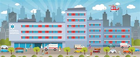 City Hospital Stock Vector Image By Jiri Kaderabek