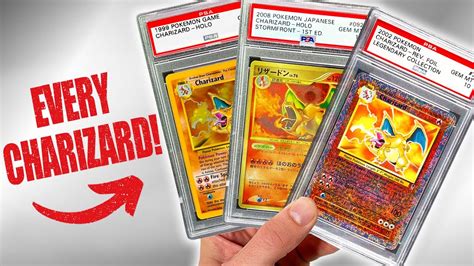 Every Base Set Charizard Reprint In Psa Youtube