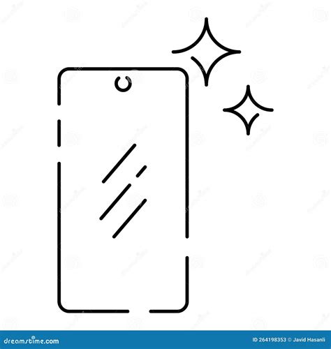 Selfie Vector Line Icon Take A Selfie Photo Cell Phone Front Camera