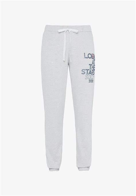 Soccx Mit Glitter Print Jogginghose Grey Melange Grau Meliert