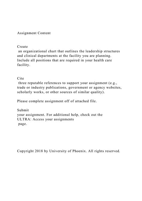 Assignment ContentCreate An Organizational Chart That Ou Docx