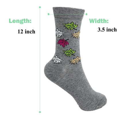 Luxury Combed Cotton Crew Socks For Women Colorful 6 Pairs Size 9 11 Ebay