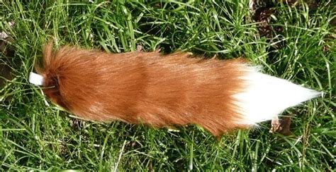 20 Red Fox Tail Long Fluffy Fur By Joecifur On Etsy