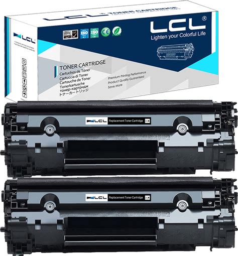 LCL Compatible For HP 83X 283X CF283X 2 Pack Black Toner Cartridge