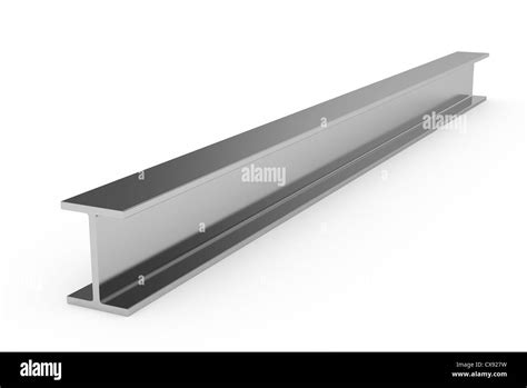 3d Illustration Of Steel Girder Isolated On White Background Stock