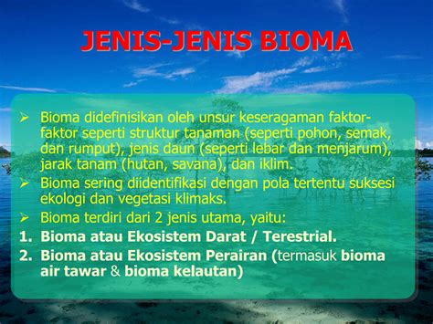 Solution Jenis Jenis Ekosistem Studypool