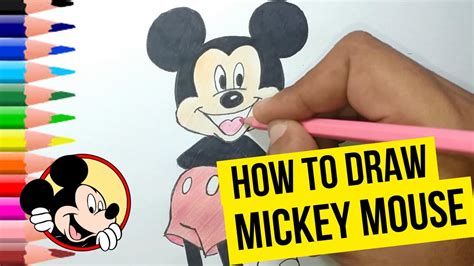 Learn How To Draw Classic Mickey Mouse Easy Drawing Tutorial Youtube