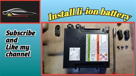 How To Install Li Ion Battery In Maruti Suzuki Smart Hybrid Vehicle