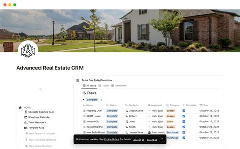 Advanced Real Estate CRM Notion Template