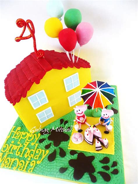 Peppa Pig House cake - Cake by Gulnaz Mitchell - CakesDecor