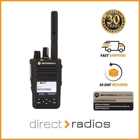 Motorola DP3661e VHF Digital Two Way Radio Walkie Talkie Handheld EBay