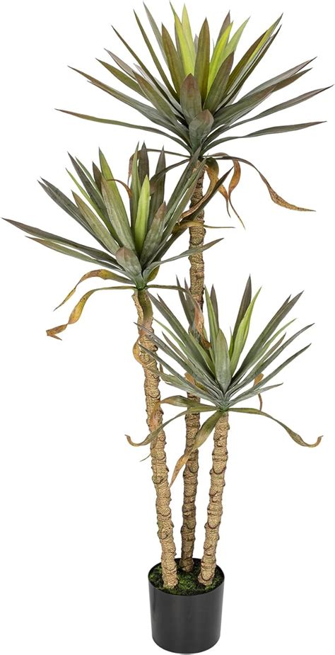 Amazon Briful Ft Tall Artificial Plants Fake Yucca Palm Tree