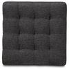 Bowery Hill Upholstered Wood Cube Ottoman In Dark Gray Set Of