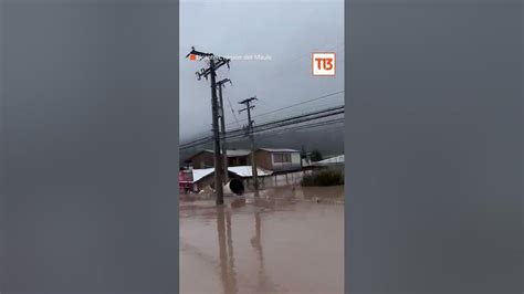 Hospital De Licantén Quedó Completamente Inundado Tras Desborde Del Río