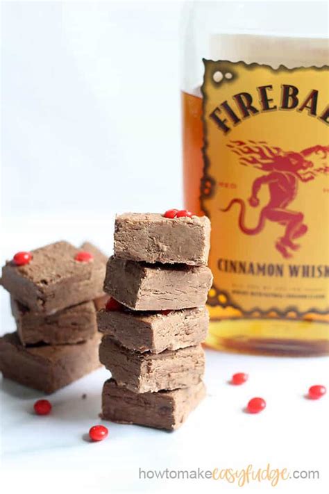 Fireball Fudge Three Ingredient Boozy Fudge With Fireball Whiskey