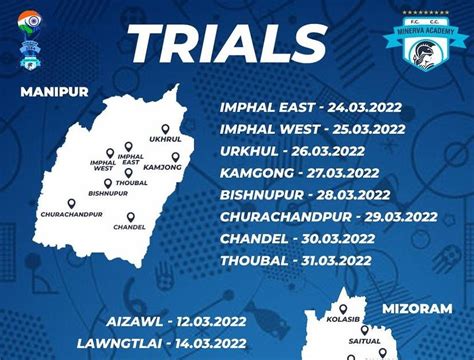 Minerva Football Academy Trials Manipur And Mizoram