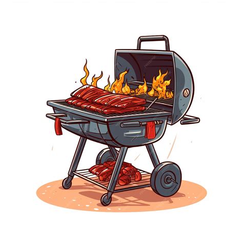 premium vector bbq clipart isolated  transparent background
