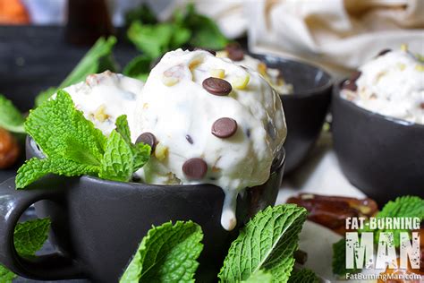 Dairy Free Mint Chip Ice Cream Fat Burning Man