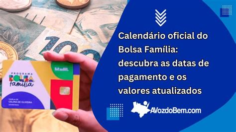 Calendário Oficial Do Bolsa Família Descubra As Datas De Pagamento E