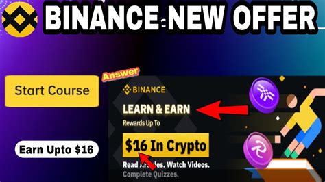 Earn Upto 16 Binance New Learn And Earn Offer 19 May Binance Learn