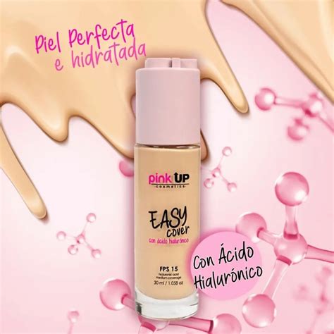 PINK UP Easy Cover Maquillaje líquido Art Bell belleza bajío