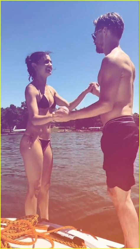 Derek Hough & Girlfriend Hayley Erbert Flaunt PDA at a Lake | Derek ...