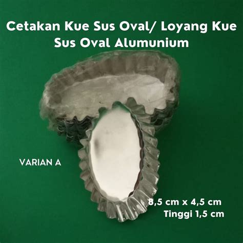 Jual Cetakan Kue Sus Oval Loyang Kue Sus Oval Alumunium Berbagai