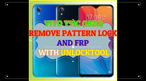 VIVO Y91C 1820 REMOVE PATTERN LOCK AND FRP ONE CLICK WITH UNLOCKTOOL