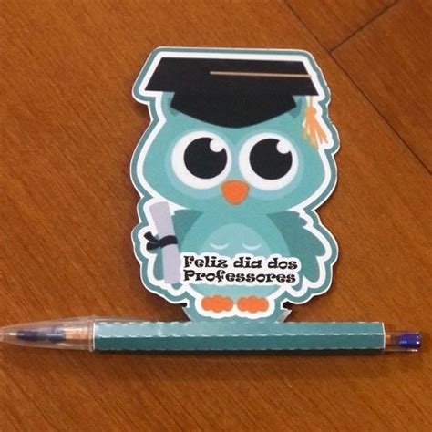 Arquivo Coruja E Caneta Personalizada Dia Dos Professores Elo