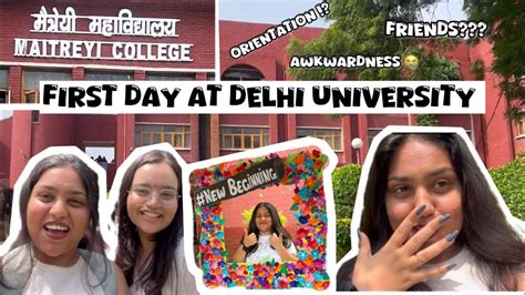 First Day Of College Orientation Day Delhi University Maitreyi