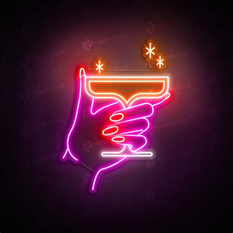Holding Cocktail neon sign - Neon Vibes® neon signs