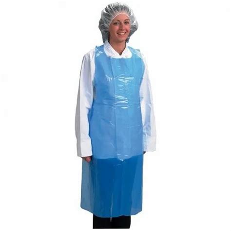 Pe White Plastic Apron For Safety And Protection Size Large Rs 3